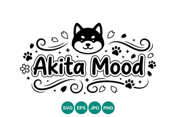 Akita Mood Dog Face Vector Review
