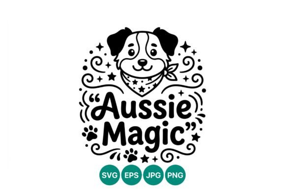 Aussie Magic Dog Line Art Vector Review