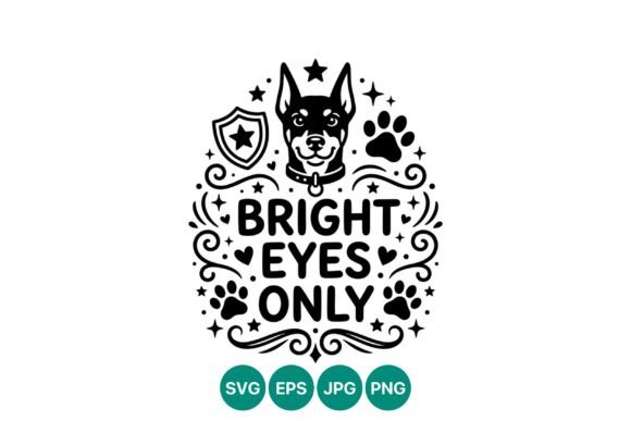 Bright Eyes Dog Face Paw Vector Review