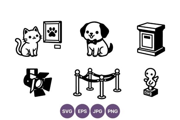 Cute Cat Dog Museum Icon Set Review