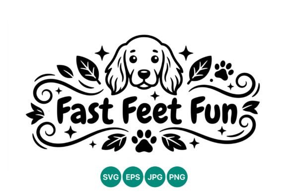 Fast Feet Fun Dog Face Vector Review