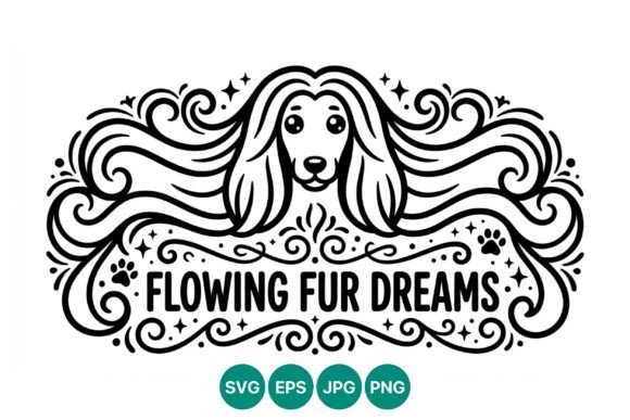 Flowing Fur Dreams Dog Face Vector Review