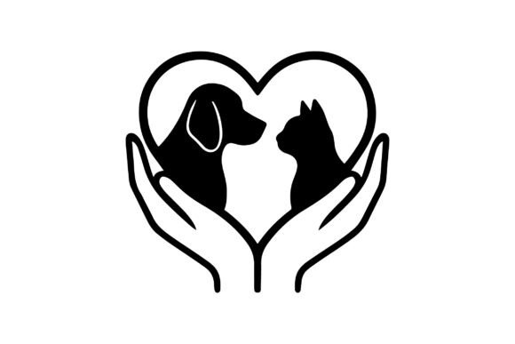 Heart Hands Clipart for Embroidery
