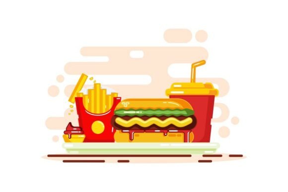 Hot Dog, French Fries and Soda
