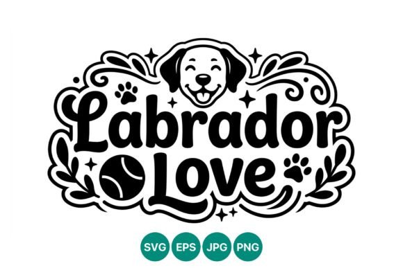 Labrador Love Dog Face Vector Review
