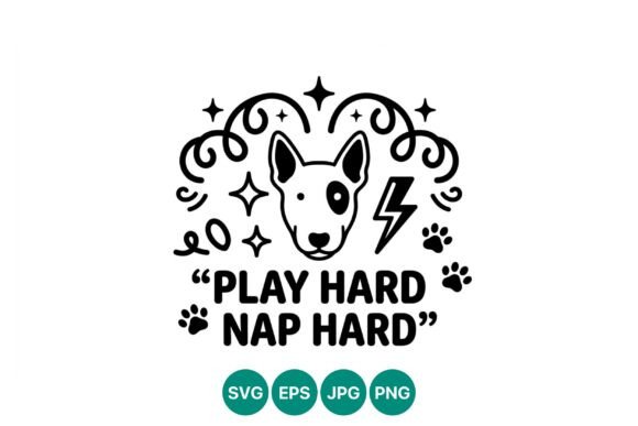 Play Hard Nap Hard Dog Vector Art Review