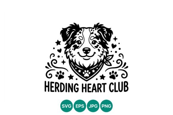 Smiling Herding Dog Head Vector Review